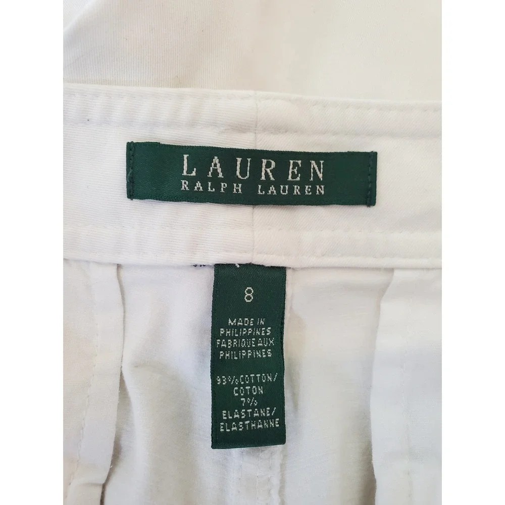 Lauren Ralph Lauren White‎ Straight Leg Jeans Trousers Size 8 Women's